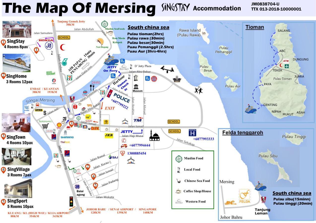 Singstay Guesthouse Mersing Eksteriør bilde