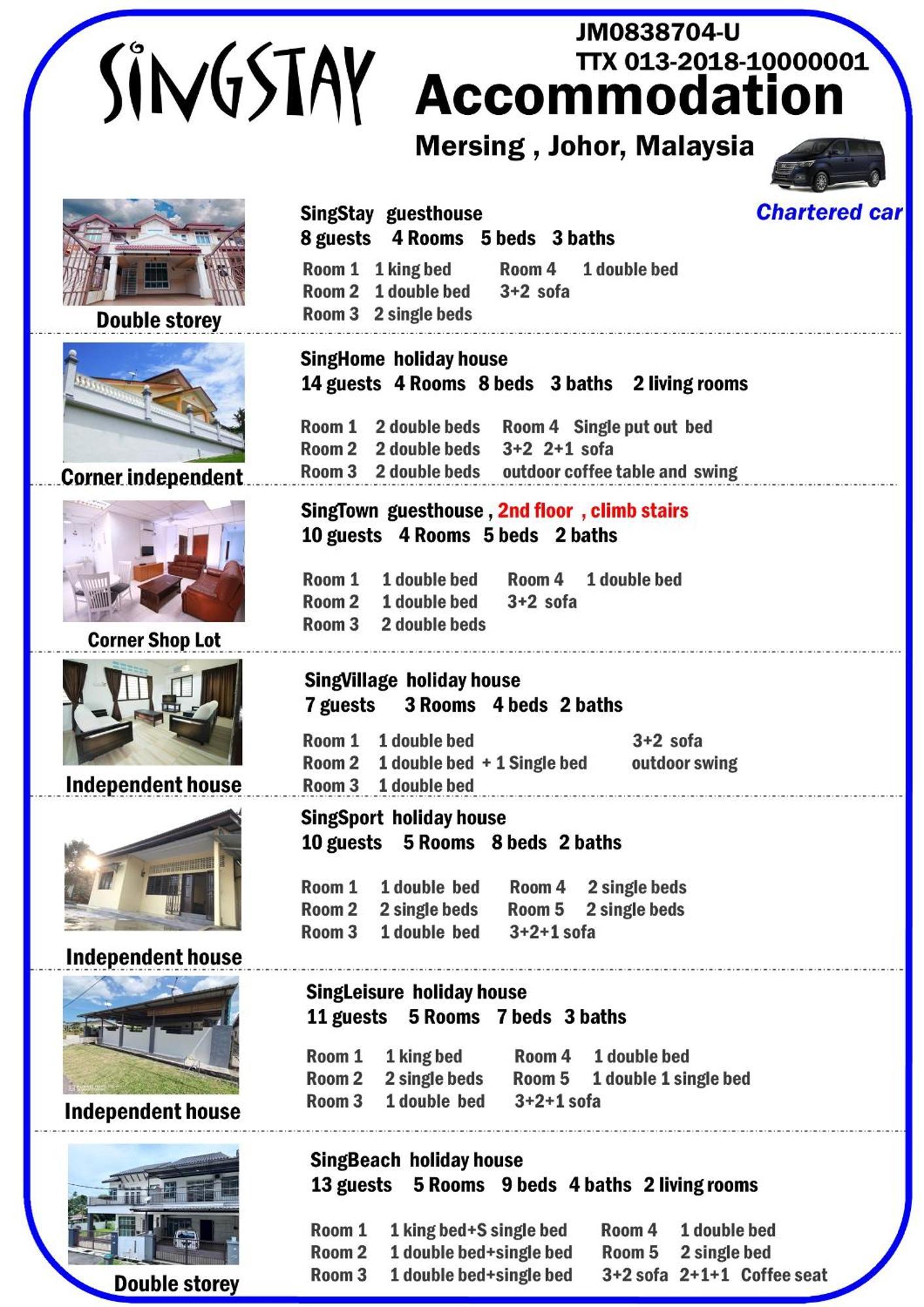 Singstay Guesthouse Mersing Eksteriør bilde